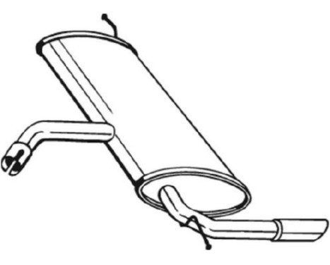 Silencieux arrière 227-039 Bosal