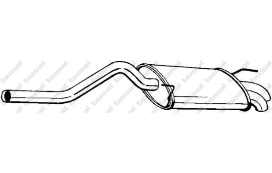 Silencieux arrière 227-105 Bosal