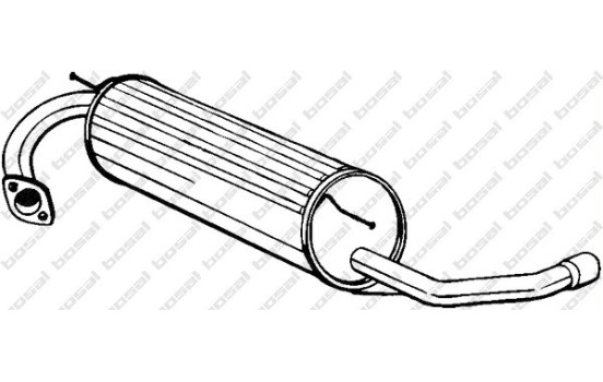 Silencieux arrière 228-003 Bosal