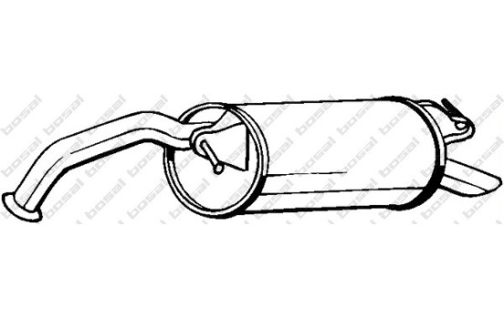 Silencieux arrière 228-043 Bosal
