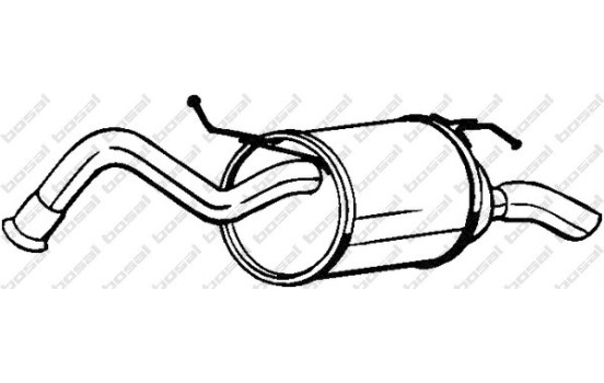 Silencieux arrière 228-053 Bosal
