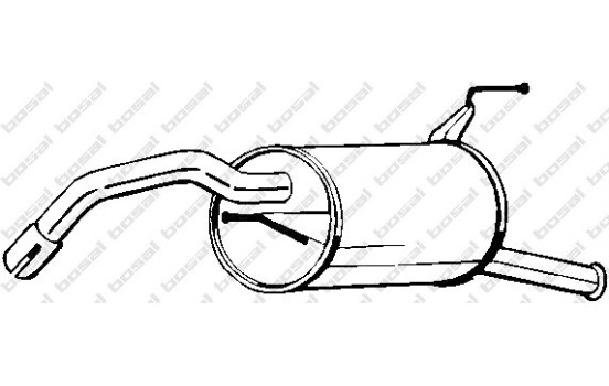 Silencieux arrière 228-145 Bosal, Image 2