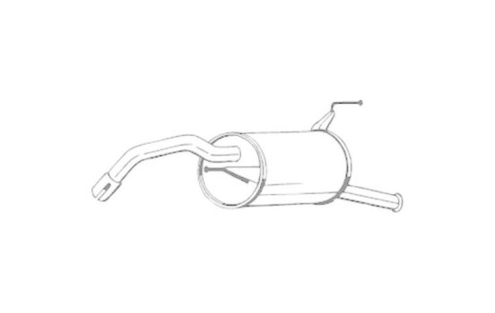 Silencieux arrière 228-145 Bosal