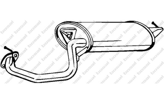 Silencieux arrière 228-153 Bosal