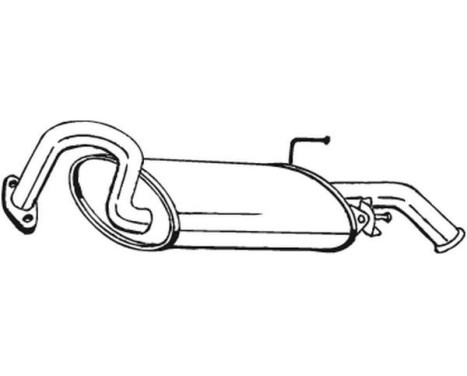 Silencieux arrière 228-195 Bosal