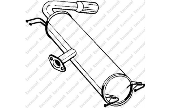 Silencieux arrière 228-467 Bosal