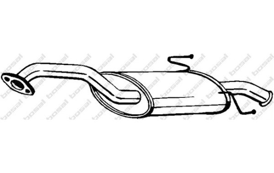 Silencieux arrière 228-619 Bosal