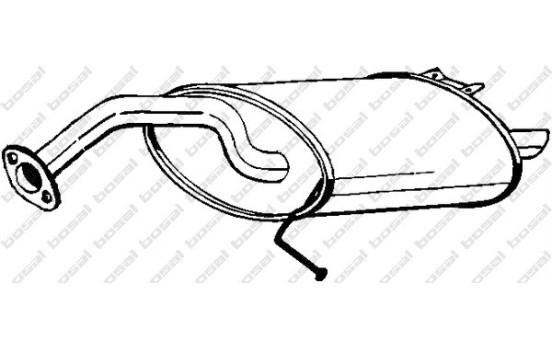 Silencieux arrière 228-895 Bosal