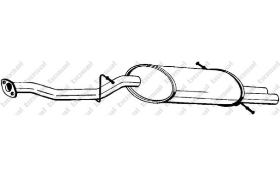 Silencieux arrière 229-693 Bosal, Image 2