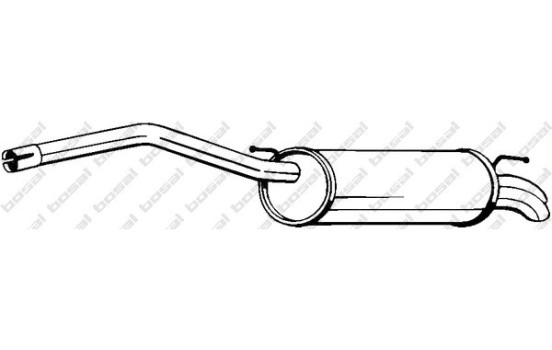 Silencieux arrière 233-087 Bosal