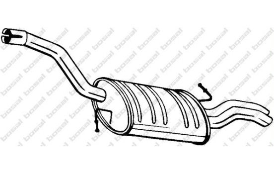 Silencieux arrière 233-145 Bosal