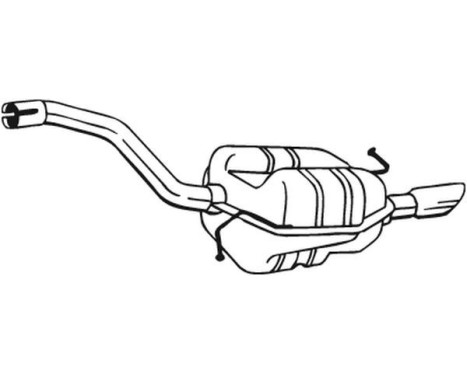 Silencieux arrière 233-159 Bosal