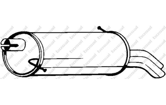 Silencieux arrière 233-343 Bosal