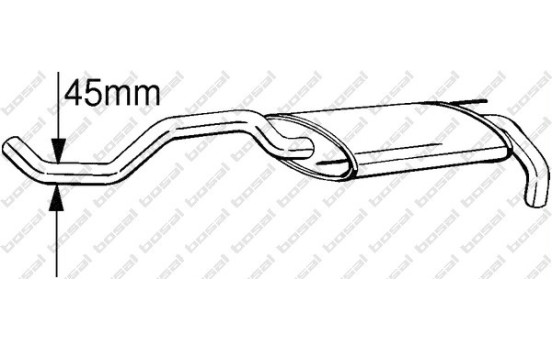 Silencieux arrière 233-393 Bosal