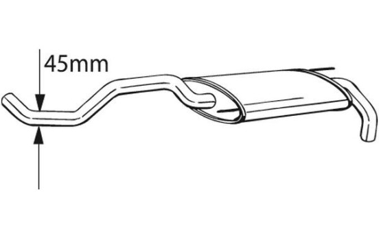 Silencieux arrière 233-393 Bosal, Image 2