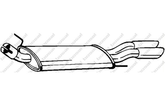 Silencieux arrière 233-731 Bosal