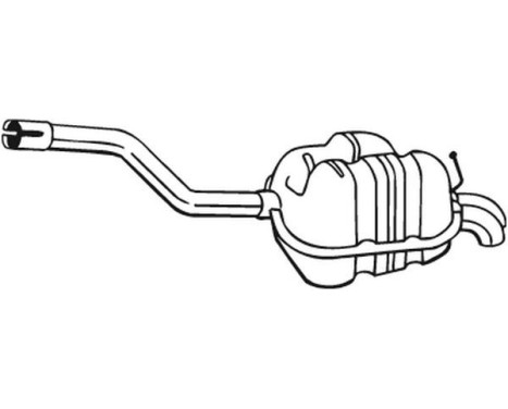 Silencieux arrière 233-825 Bosal