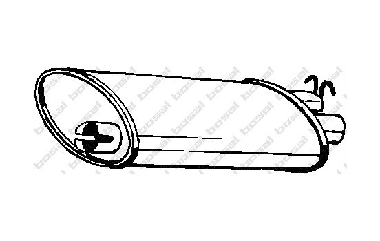 Silencieux arrière 235-003 Bosal