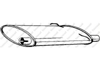 Silencieux arrière 235-009 Bosal