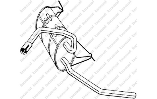 Silencieux arrière 235-177 Bosal