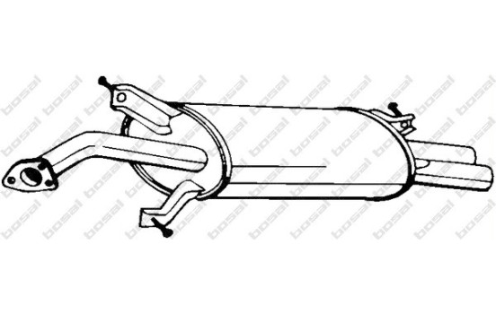 Silencieux arrière 235-217 Bosal