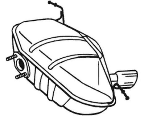 Silencieux arrière 247-413 Bosal