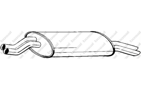 Silencieux arrière 247-981 Bosal