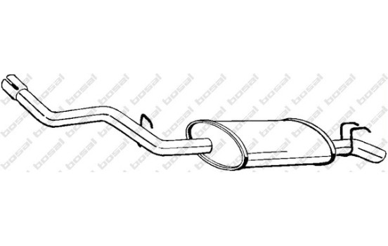 Silencieux arrière 278-037 Bosal
