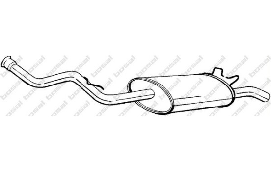 Silencieux arrière 278-079 Bosal