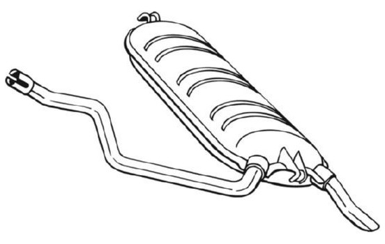 Silencieux arrière 278-235 Bosal, Image 2