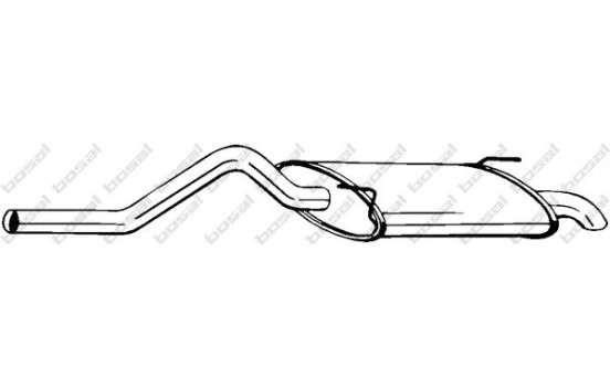 Silencieux arrière 278-573 Bosal