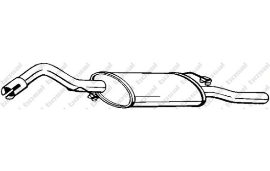 Silencieux arrière 278-581 Bosal
