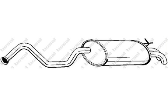 Silencieux arrière 278-731 Bosal