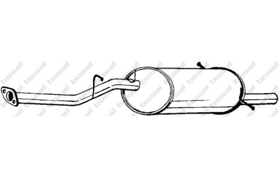 Silencieux arrière 278-745 Bosal