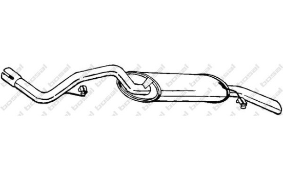 Silencieux arrière 278-771 Bosal
