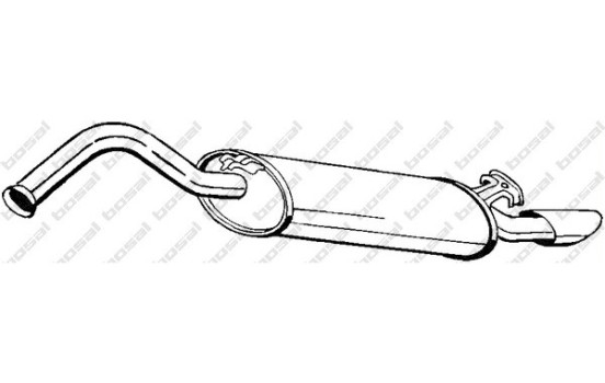Silencieux arrière 278-829 Bosal