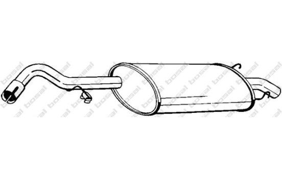 Silencieux arrière 278-859 Bosal