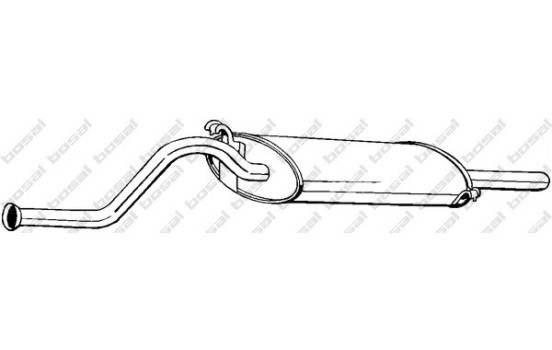 Silencieux arrière 278-981 Bosal
