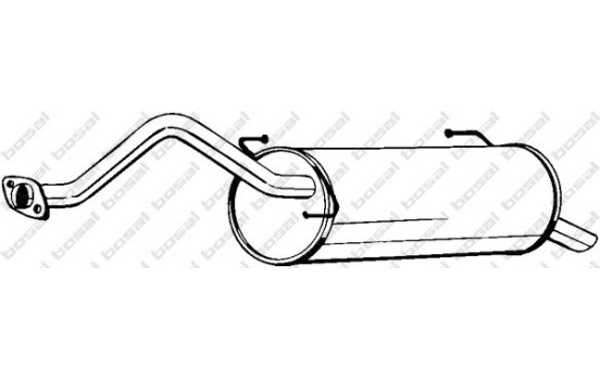 Silencieux arrière 279-015 Bosal