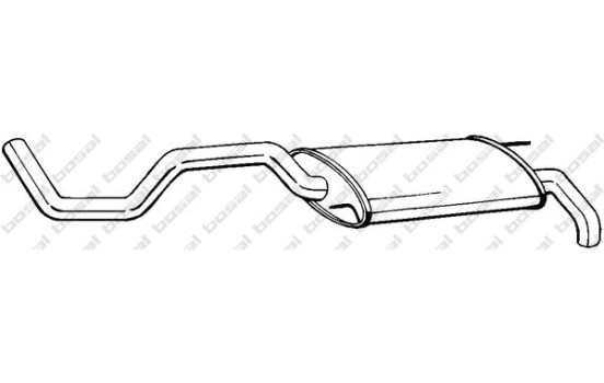 Silencieux arrière 279-117 Bosal