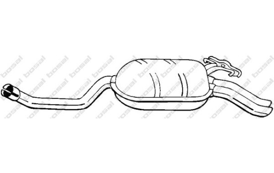 Silencieux arrière 279-335 Bosal