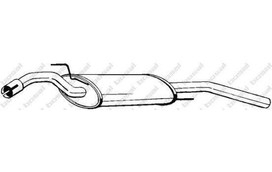 Silencieux arrière 279-483 Bosal