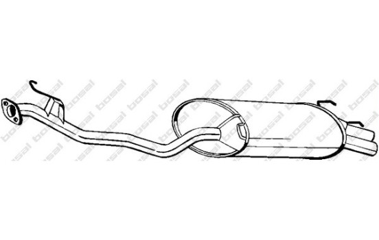 Silencieux arrière 279-513 Bosal