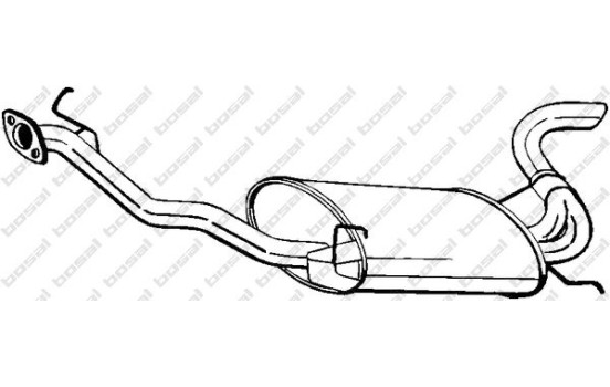 Silencieux arrière 279-585 Bosal, Image 2