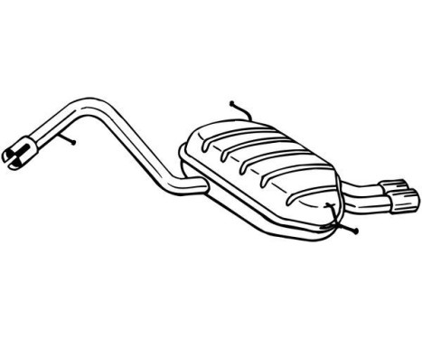 Silencieux arrière 279-621 Bosal