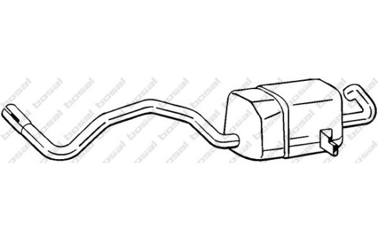 Silencieux arrière 280-815 Bosal