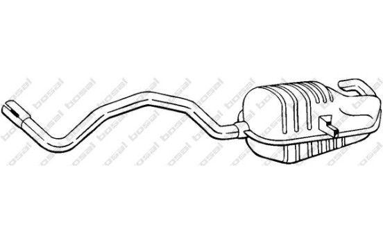 Silencieux arrière 280-819 Bosal