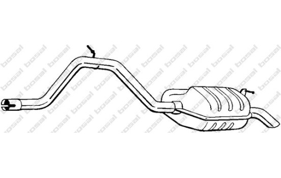 Silencieux arrière 281-041 Bosal