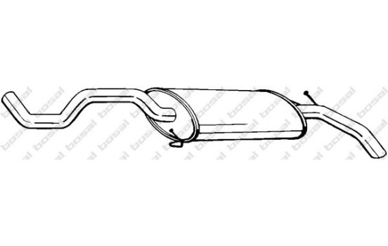 Silencieux arrière 281-377 Bosal