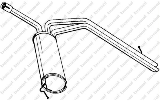 Silencieux arrière 281-795 Bosal